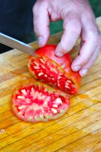 The Art of Slicing a Tomato